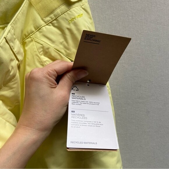 NWT The North Face Freedom Insulated Ski SnowPants Sunshine Yellow Women’s Sz 2X - Picture 14 of 16